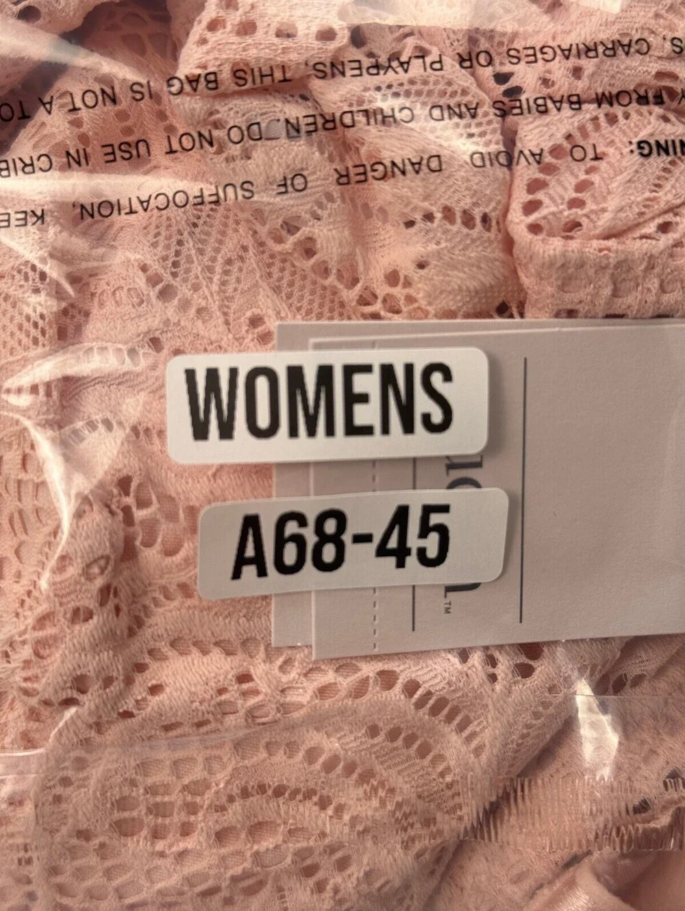 Auden Lace Bralette Bra Blush Modern Feminine Set of 3 - Womens L
